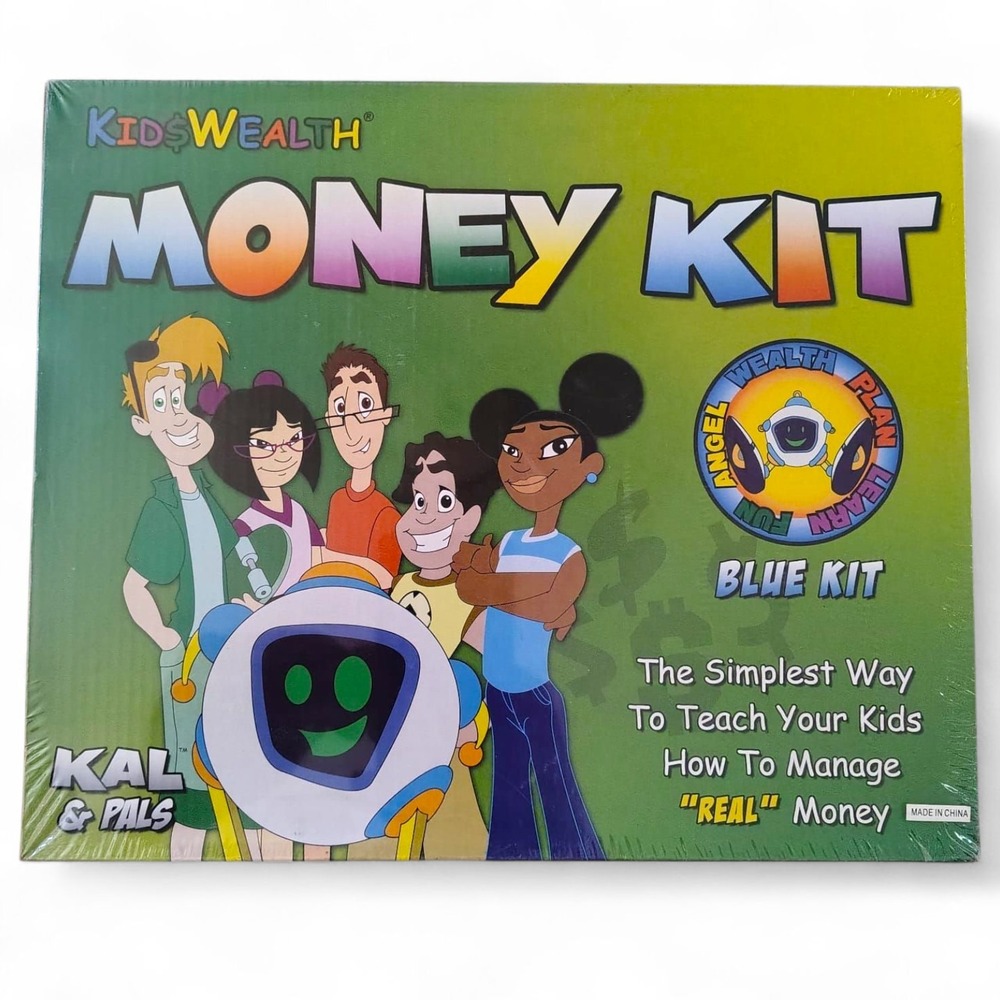 KidsWealth Money Kit Blue Kit Kal & Pals Financial Literacy Educational +4